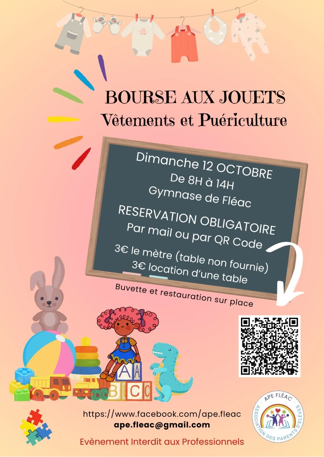 Affiche bourse aux jouets 2025