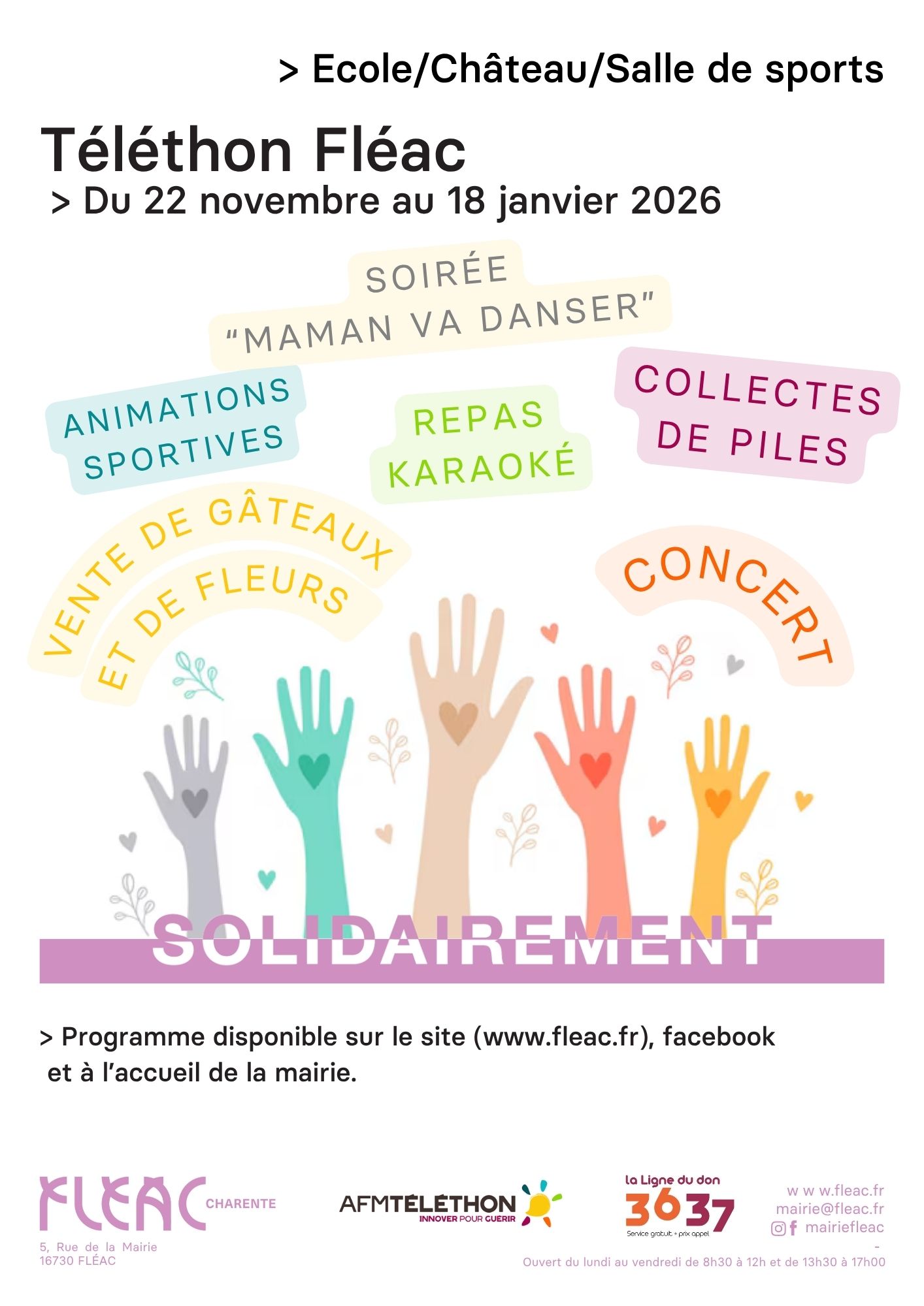 Affiche Téléthon 2025