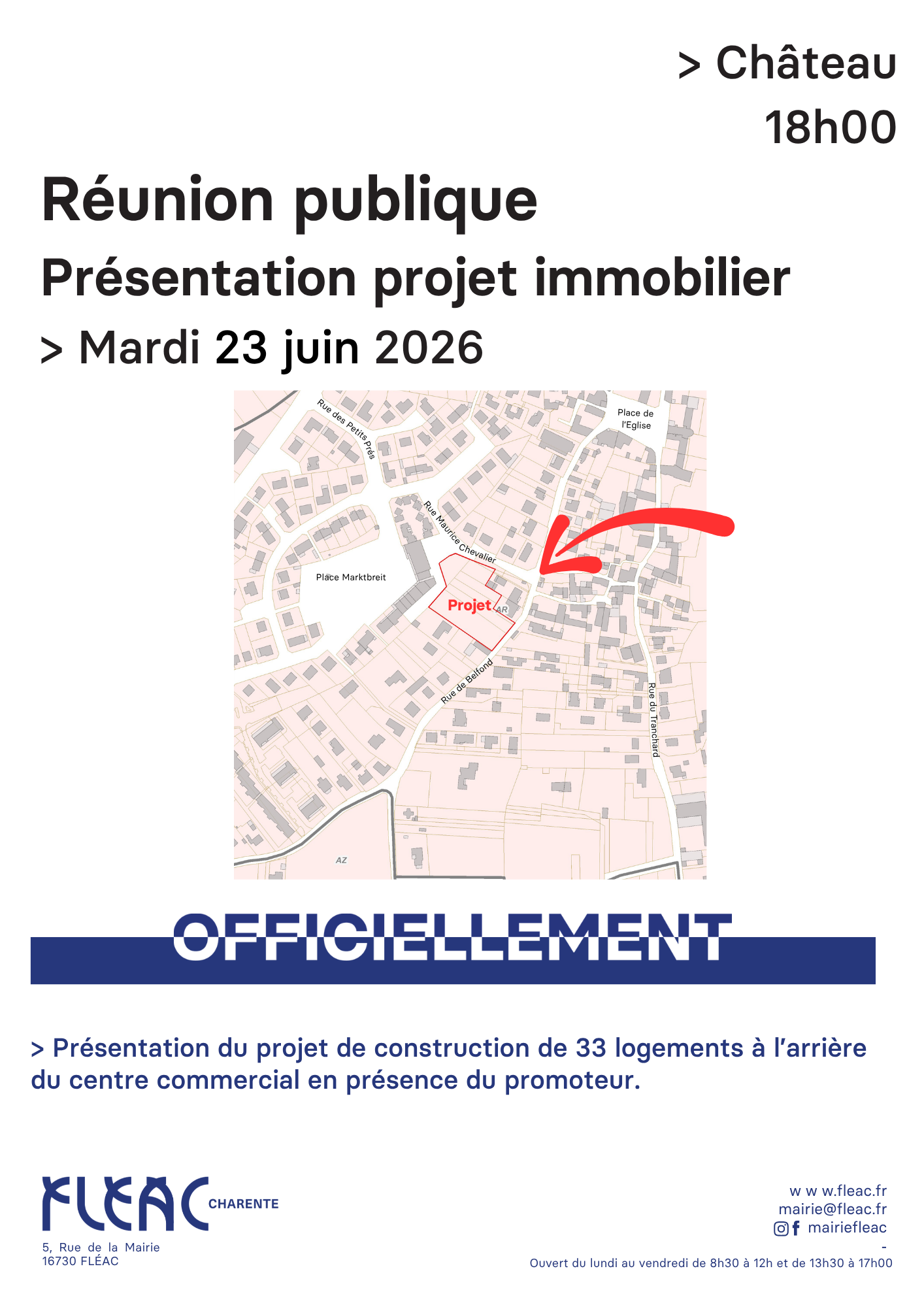 Réunion public projet rue de Belfond